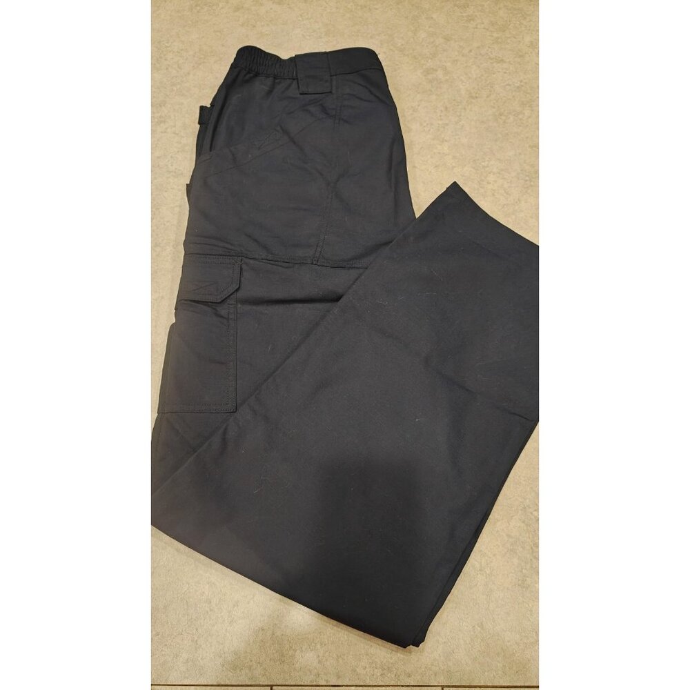 5.11 Tactical Women's Black Straight-Leg Cargo Pants - Picture 5 of 11